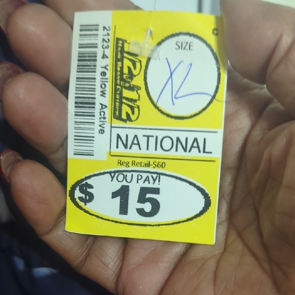 Blue and White Tie-Dye Sleeveless Dress - Picture 3 of 3